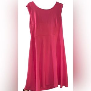 Talbots Sleeveless NWOT Hot Pink Petite Large Summer Dress